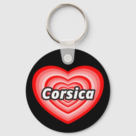 私はコルシカが大好き キーホルダー (正面)