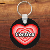 私はコルシカが大好き キーホルダー (正面)
