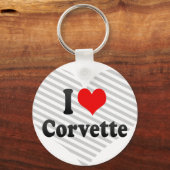 私はコルベットが大好き キーホルダー (正面)