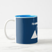 私はコロラド州のグニソン・マウンテンにいたい ツートーンマグカップ (左)