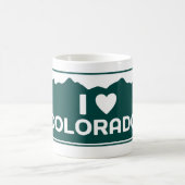 私はコロラド州のマグを愛します コーヒーマグカップ (中央)