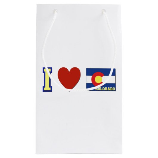 私はコロラド州を愛します スモールペーパーバッグ (裏面)