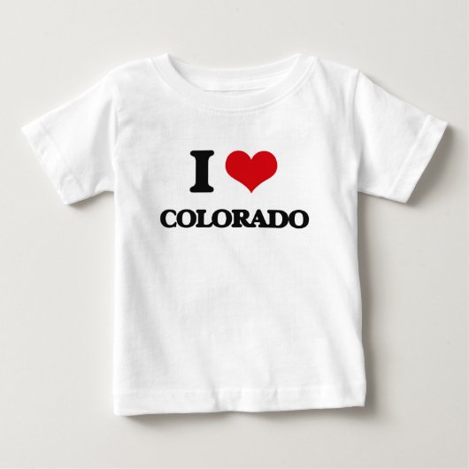 私はコロラド州を愛します ベビーTシャツ (正面)