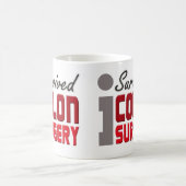 私はコロンの外科マグを生き延びました コーヒーマグカップ (中央)