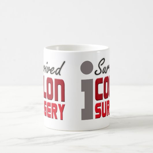 私はコロンの外科マグを生き延びました コーヒーマグカップ (中央)