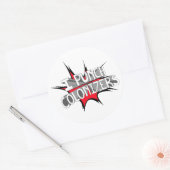 私はコロンナを打つ ラウンドシール (封筒)