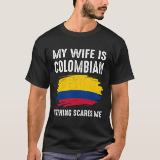 私はコロンビアプライド国旗伝統のルーツ Tシャツ