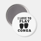 私はコンガが大好遊き マグネット (正面/裏面)