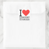 私はコンサートストーリーが大好きだ スクエアシール (バッグ)