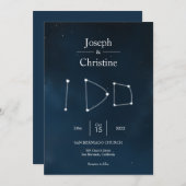 私はコンステレーション結婚を行う 招待状 (正面/裏面)