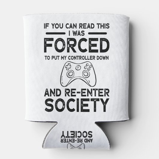 私はコントローラーを置かざるをえなかった 缶クーラー (裏面)