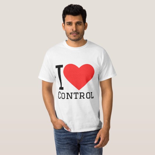 私はコントロールが好き Tシャツ (正面フル)