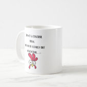 私はコントロール・フリークではないが、明らかにアウト コーヒーマグカップ (正面左)