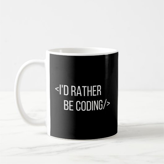 私はコンピュータのギークをコーディングしたい コーヒーマグカップ (左)