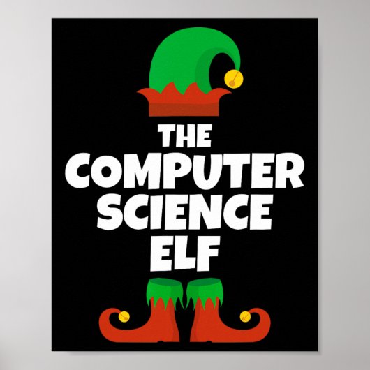 私はコンピュータサイエンス小妖精や小人ファミリーパジャマクリステム ポスター (正面)
