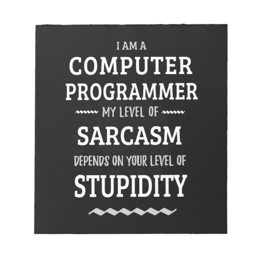 私はコンピュータープログラマです ノートパッド (正面)