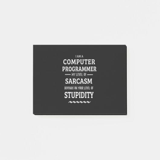 私はコンピュータープログラマーだ ポストイット (正面)