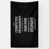 私はコンピュータープログラマーだ 横断幕 (縦)