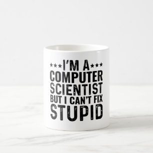 私はコンピューター科学者だが、愚かなことは解決できない コーヒーマグカップ