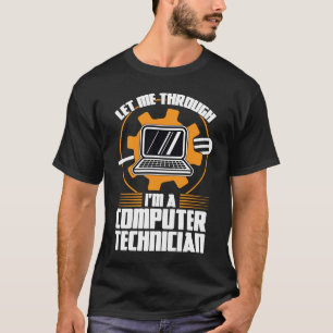 私はコンピュータ技術者の技術支援を通じて私に伝える Tシャツ