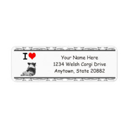 私はコーギお尻 ラベル