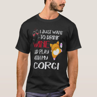 私はコーギーがワインを飲みたいだけなの28 Tシャツ