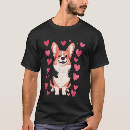 私はコーギーが大好き Tシャツ (正面)