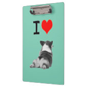 私はコーギーのお尻を愛します クリップボード (左)