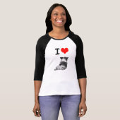 私はコーギーのお尻を愛します Tシャツ (正面フル)