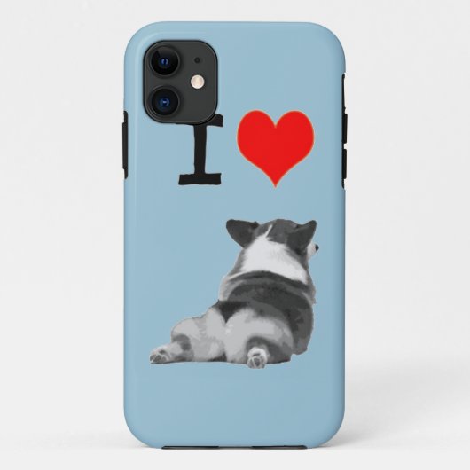 私はコーギーを愛します Case-Mate iPhoneケース (裏面)