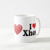 私はコーサ語を愛します コーヒーマグカップ (正面右)