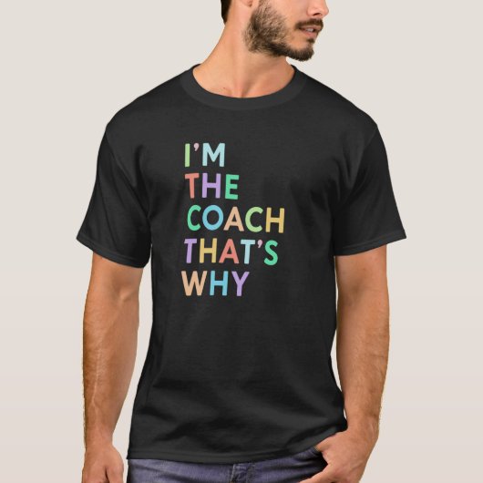 私はコーチだから女性スポーツコーチング Tシャツ (正面)