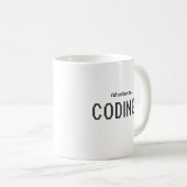 私はコーディングしたい コーヒーマグカップ (正面右)