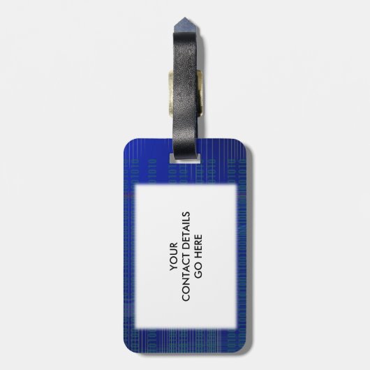 私はコードが血まみれだ ラゲッジタグ (裏面縦)