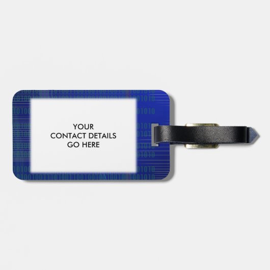 私はコードが血まみれだ ラゲッジタグ (裏面横)