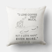 私はコーヒーがとても好きだ クッション (裏面)
