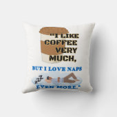 私はコーヒーがとても好きだ クッション (裏面)