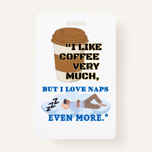 私はコーヒーがとても好きだ バッジ (正面)