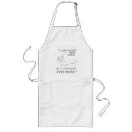 私はコーヒーがとても好きだ ロングエプロン