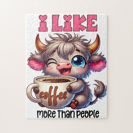 私はコーヒーが人より好きだ ジグソーパズル (縦)