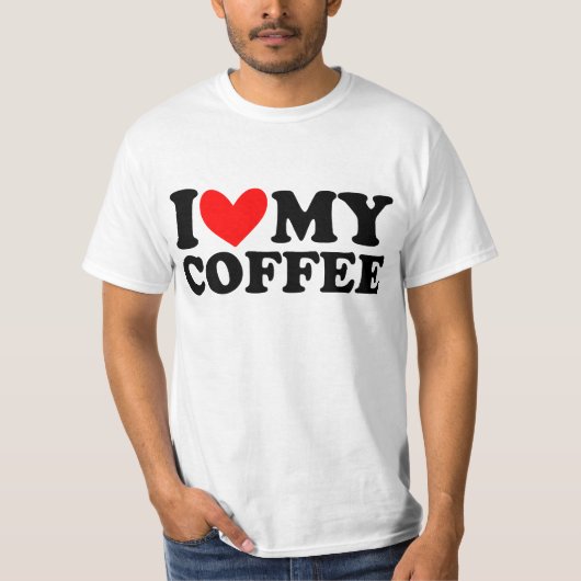 私はコーヒーが大好きだ Tシャツ (正面)