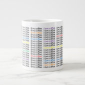 私はコーヒーが大好きです。 マグ-ジャンボサイズ ジャンボコーヒーマグカップ (正面)