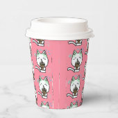 私はコーヒーが大好きで可愛い猫 紙コップ (右)