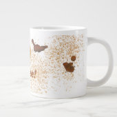 私はコーヒーが大好きで、コーヒーが汚れている ジャンボコーヒーマグカップ (右)