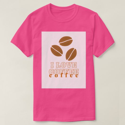 私はコーヒーが大好き2 Tシャツ (デザイン正面)