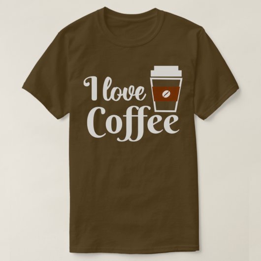 私はコーヒーが大好き5 Tシャツ (デザイン正面)