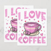 私はコーヒーが大好き – コおもしろいーヒードリンカーカフェインAddi (正面/裏面)