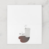 私はコーヒーが大好き プレイスカード (外部開封)