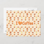 私はコーヒーが大好き ポストカード (正面/裏面)