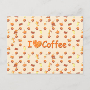 私はコーヒーが大好き ポストカード